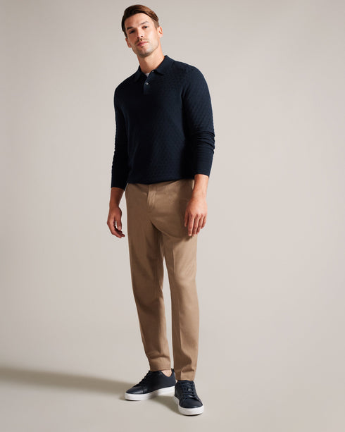 MORAR-Knitwear-Ls T Stitch Knitted Polo- Ted Baker Romania